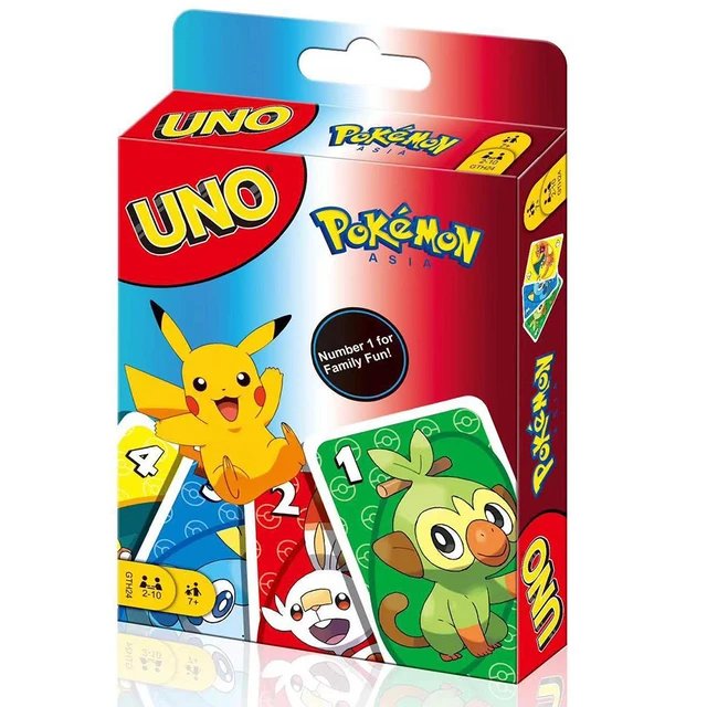 Pokemon Pikachu Anime Game figure Card UNO Game Family Funny